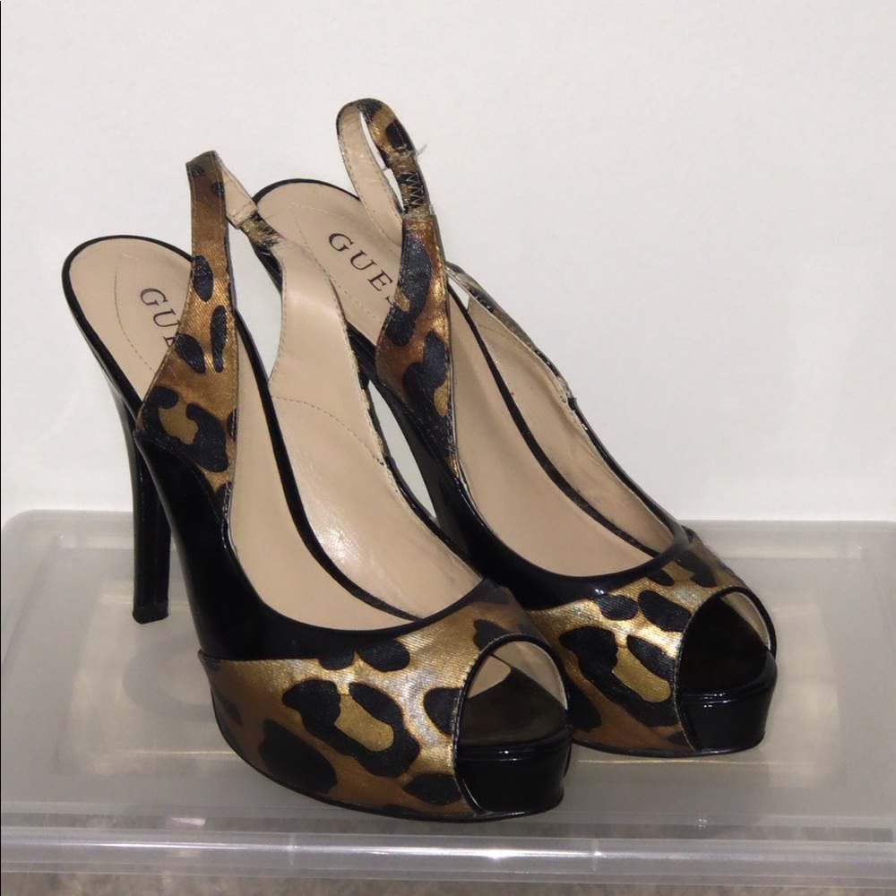 Guess Cheetah print heels